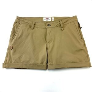 Fjallraven Abisko khaki cuff short Womens 32in 33in stretch neutral Outdoors